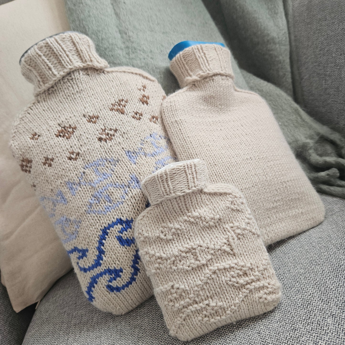 Warme Gedanken - Wärmflaschenbezüge - Strickanleitung // Knitting pattern