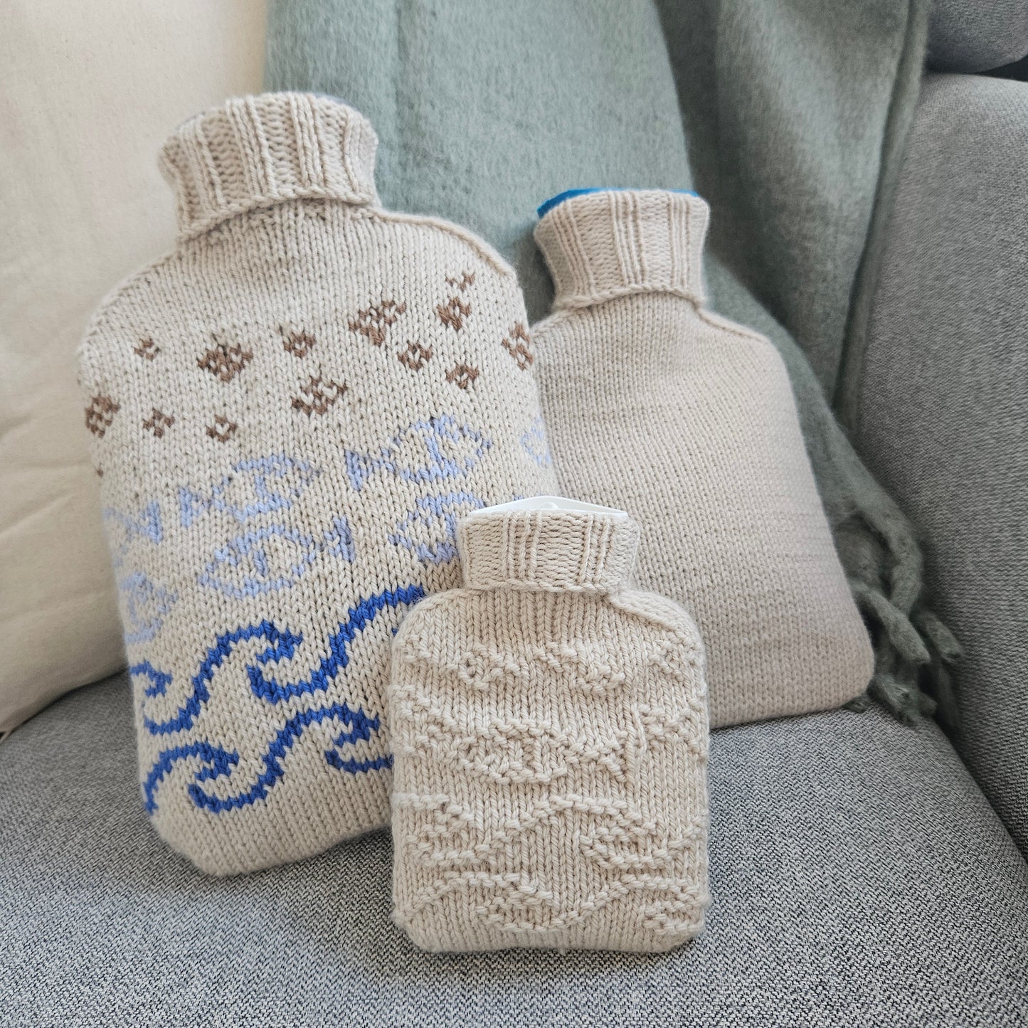 Warme Gedanken - Wärmflaschenbezüge - Strickanleitung // Knitting pattern