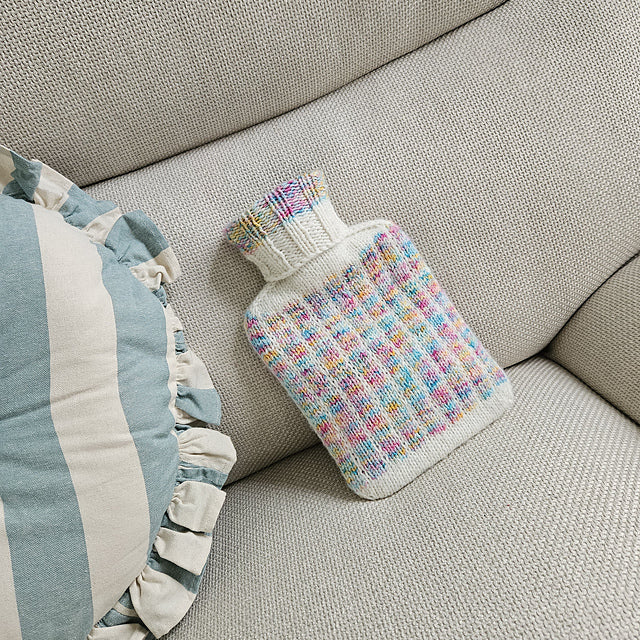 Perlmuttwolken - Wärmflaschenbezüge - Strickanleitung / Knitting pattern