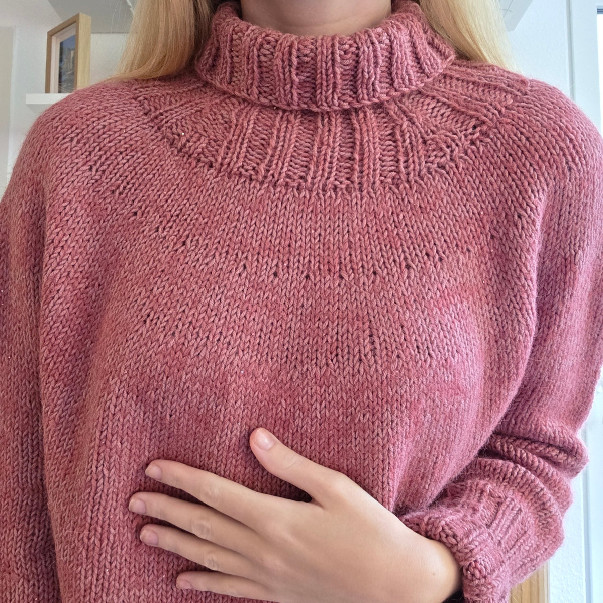 Meeresschimmer Poncho Strickanleitung / knitting pattern