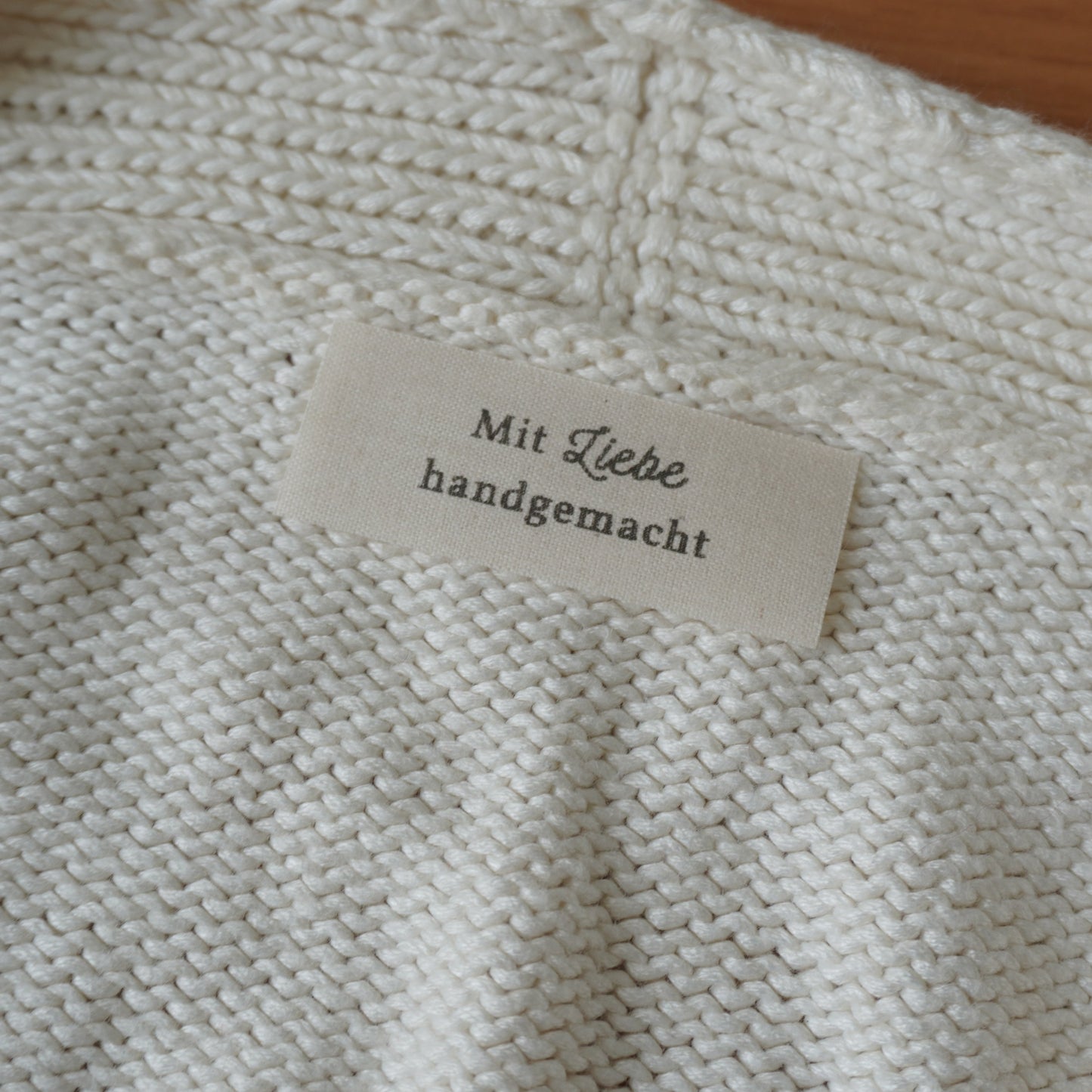 Liebe - Handarbeitslabel zum Einnähen