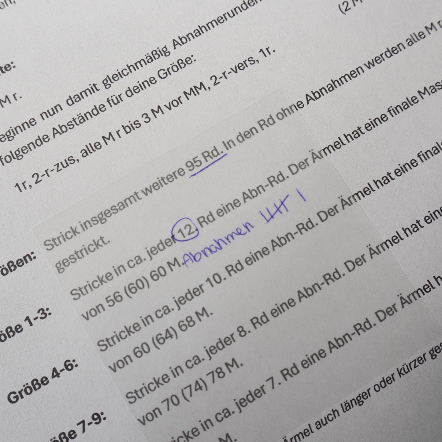 Maschenmerker – Transparente Notizzettel für Strickanleitungen & Häkelmuster