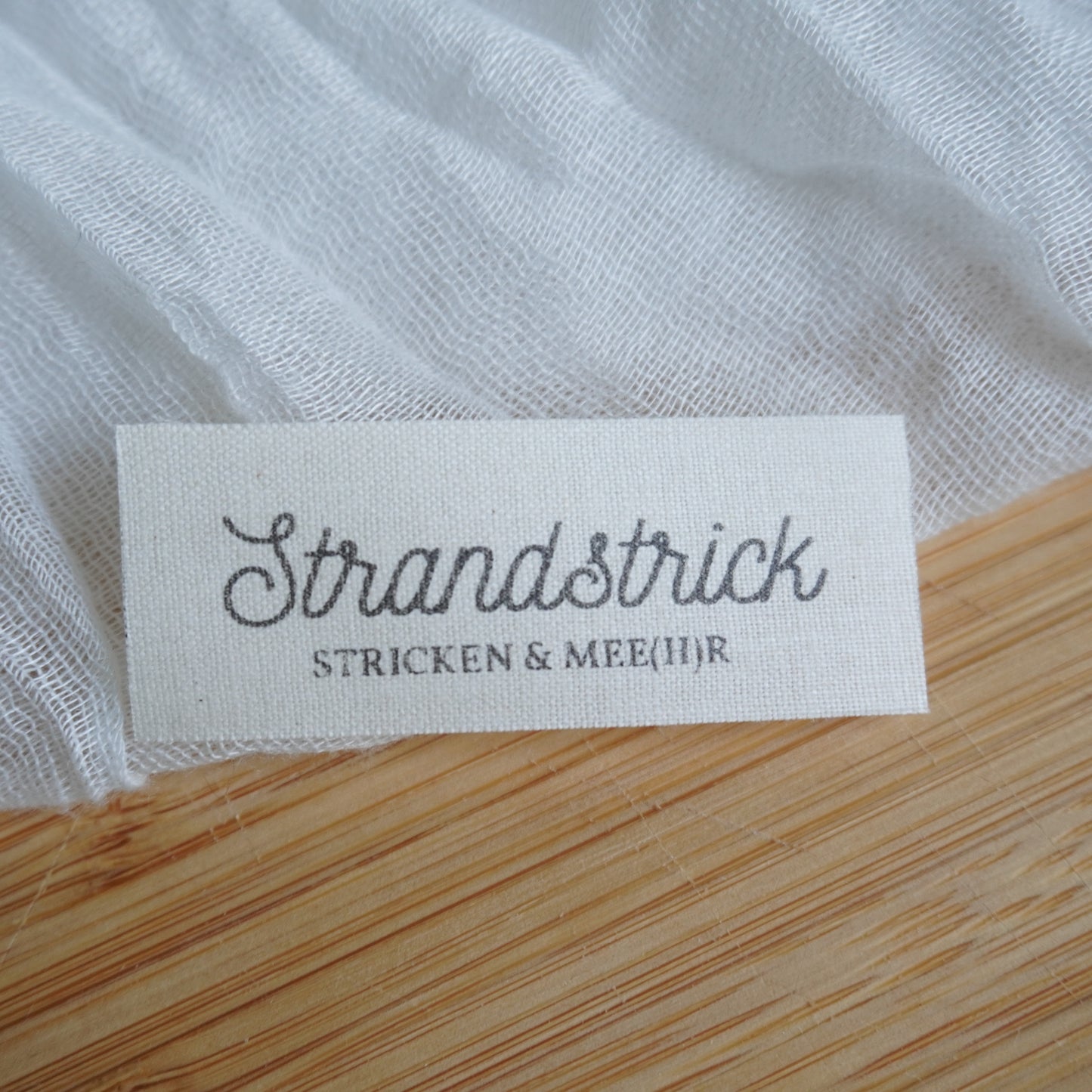 Strandstrick - Handarbeitslabel zum Einnähen