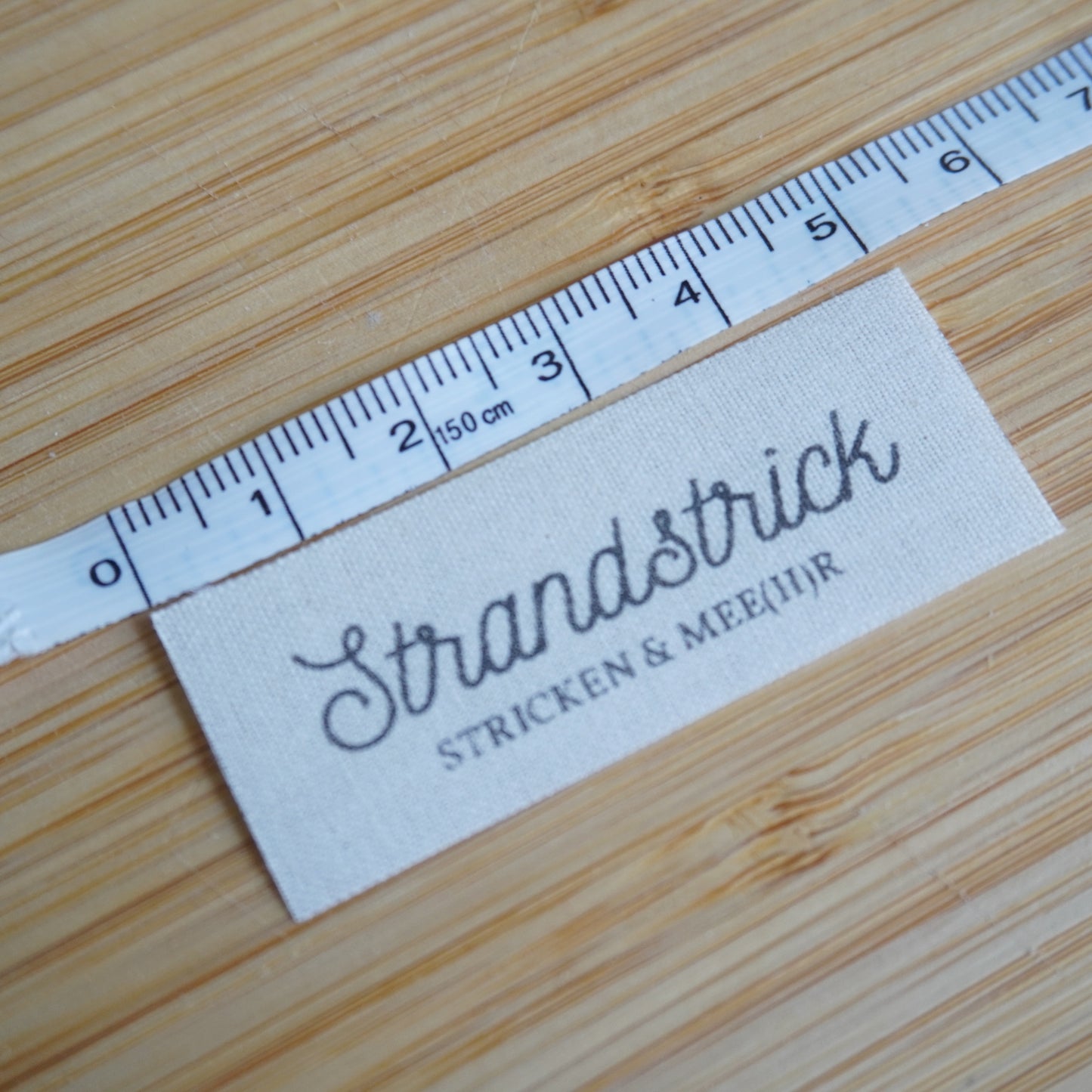 Strandstrick - Handarbeitslabel zum Einnähen