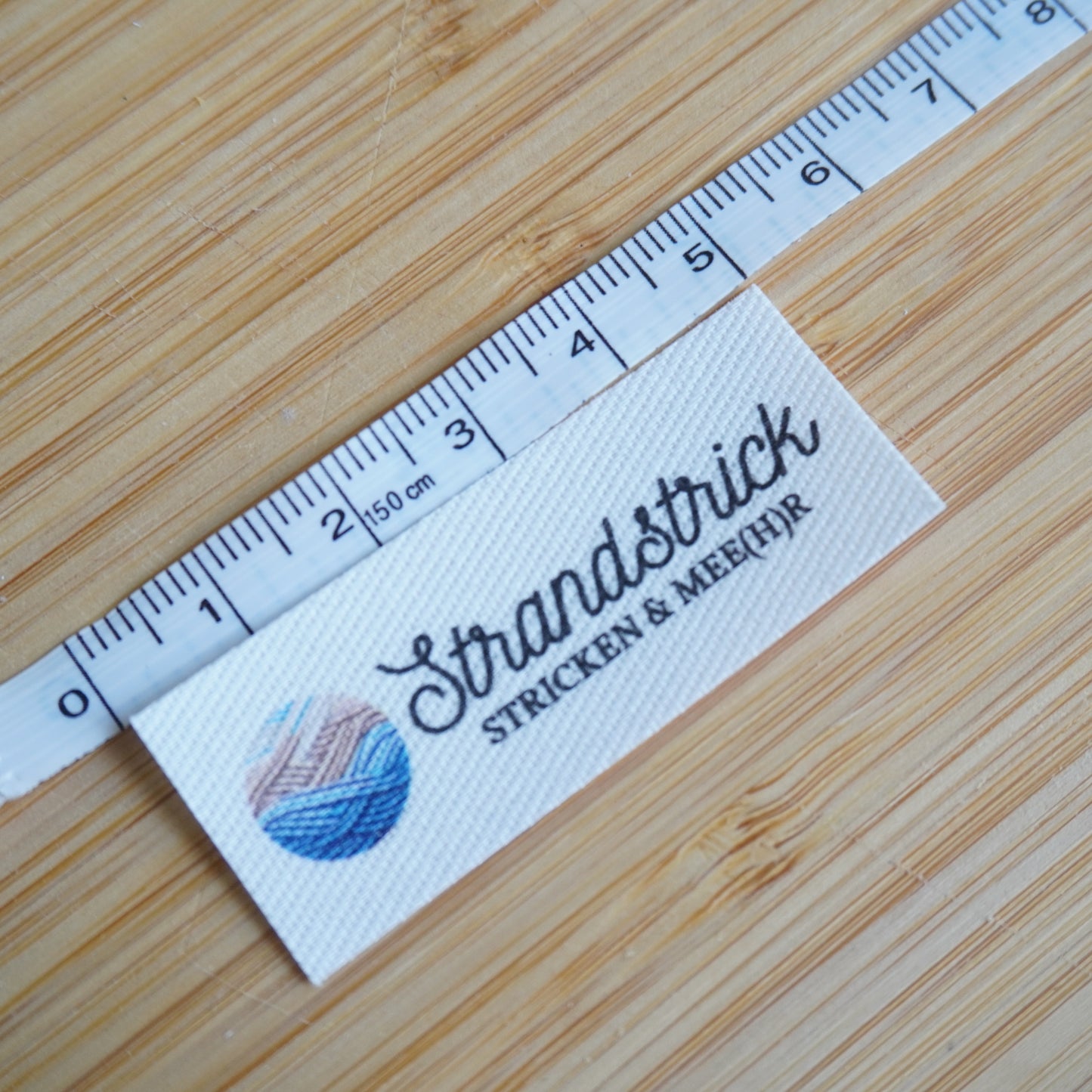 Strandstrick - Handarbeitslabel zum Aufbügeln
