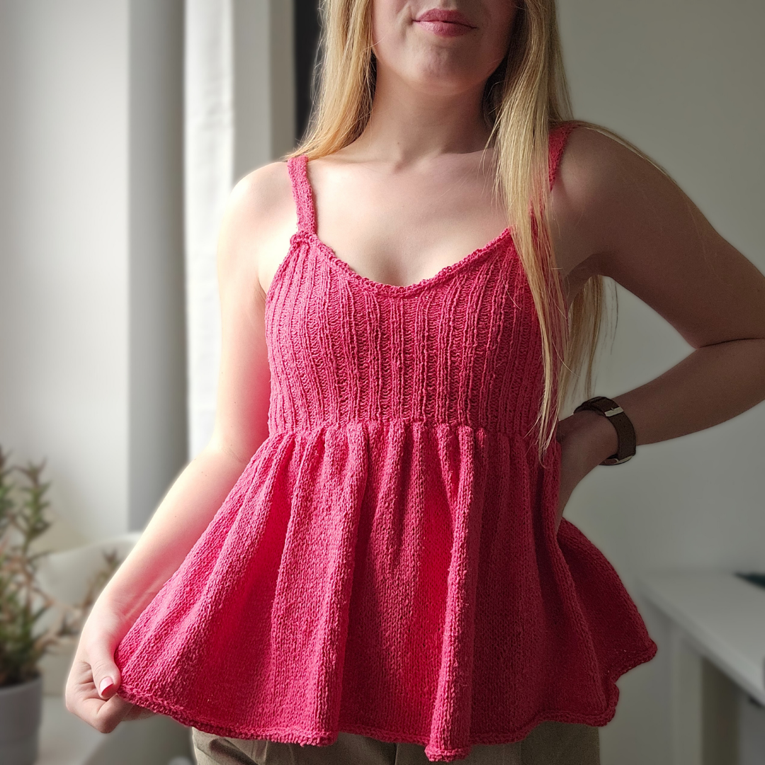 Sommerbrise Cami Strickanleitung / Camisole Knitting pattern