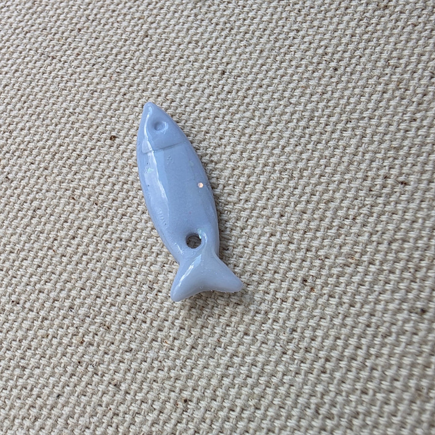 Glitzerfisch / Handgemachter Maschenmarkierer