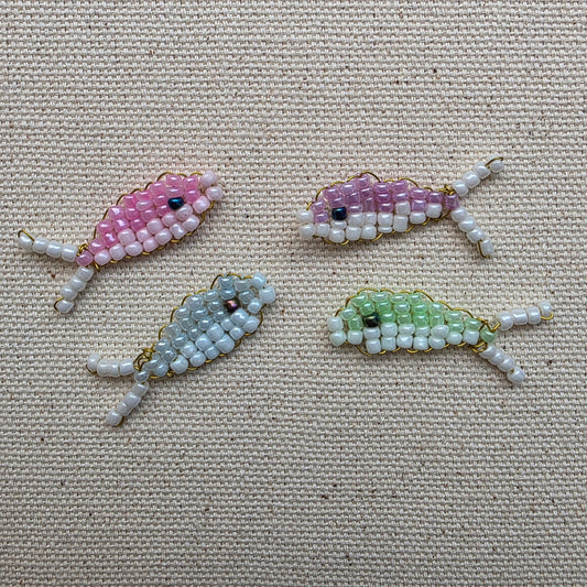 Perlen-Fische/ Handgemachter Maschenmarkierer
