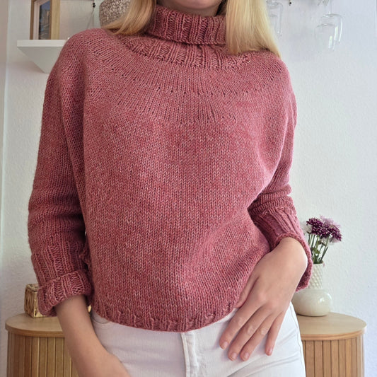 Meeresschimmer Poncho Strickanleitung / knitting pattern
