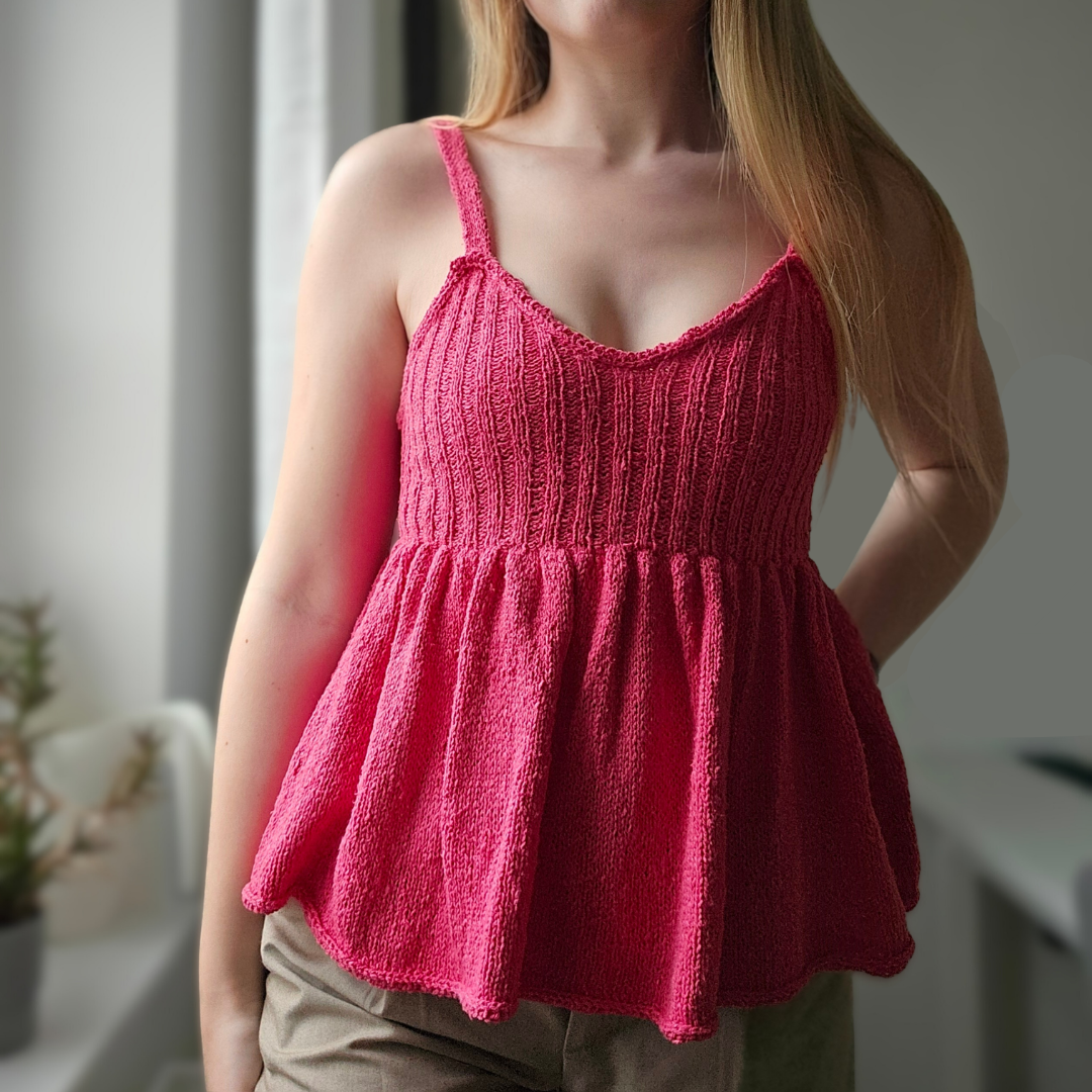 Sommerbrise Cami Strickanleitung / Camisole Knitting pattern