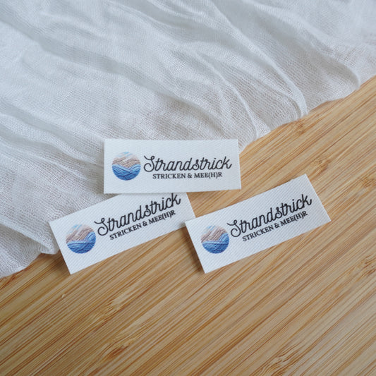 Strandstrick - Handarbeitslabel zum Aufbügeln