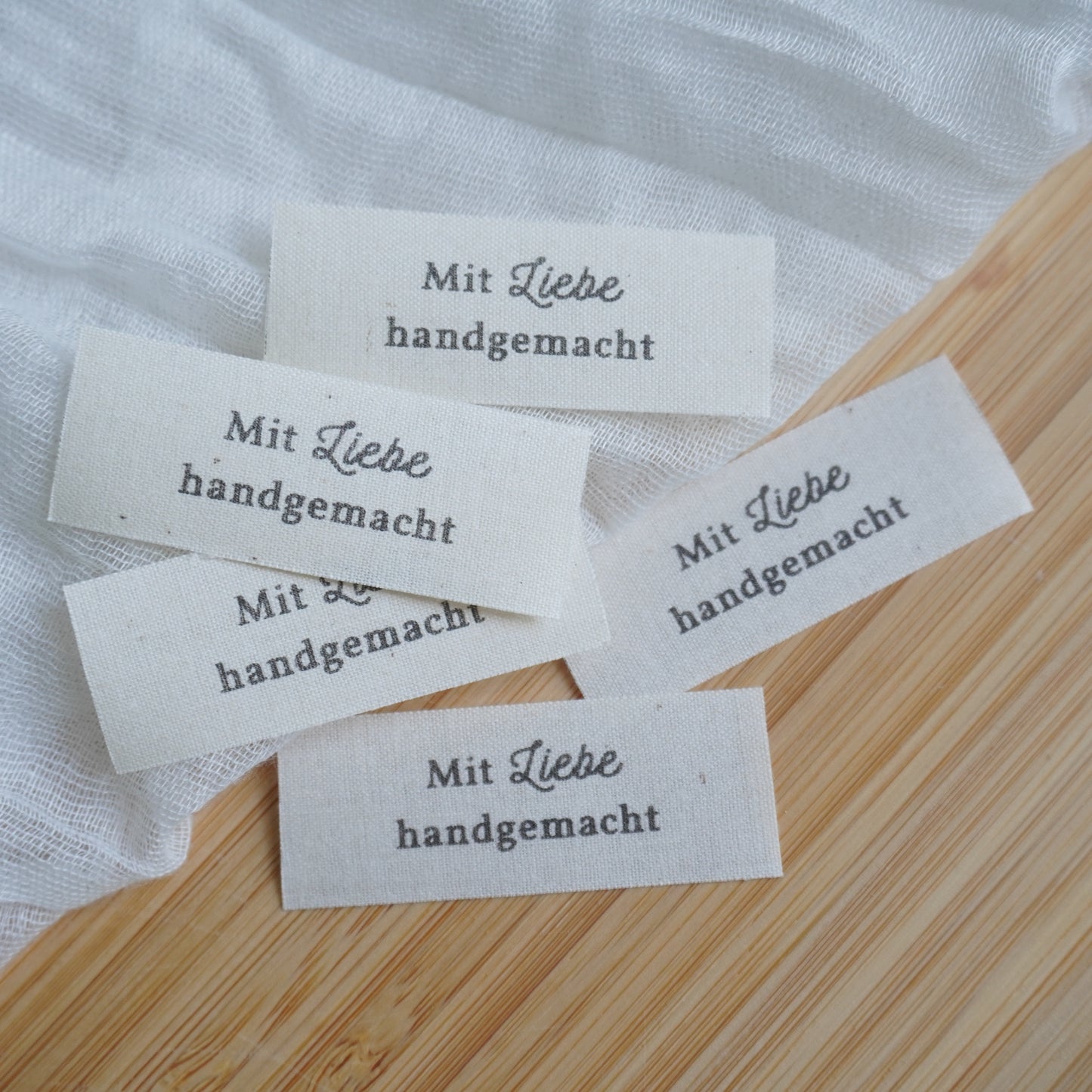 Liebe - Handarbeitslabel zum Einnähen