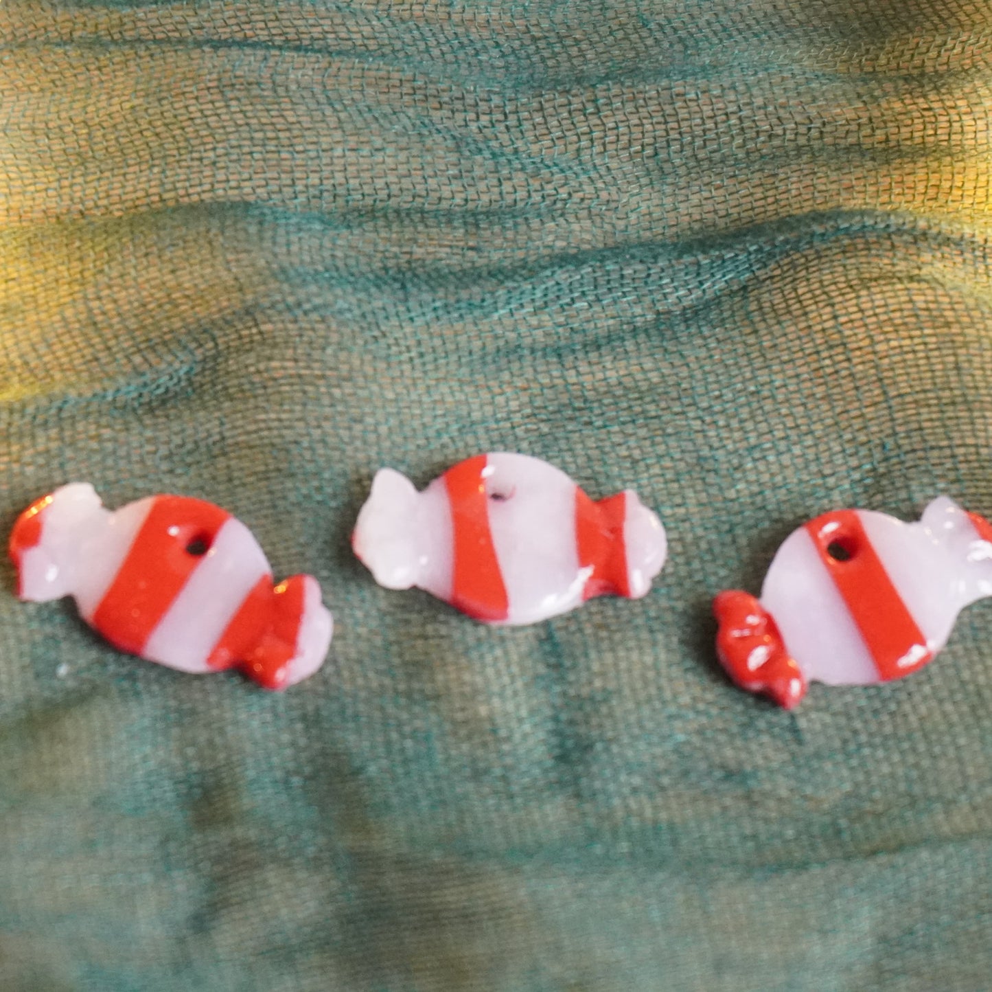 Weihnachtsbonbon / Handgemachter Maschenmarkierer