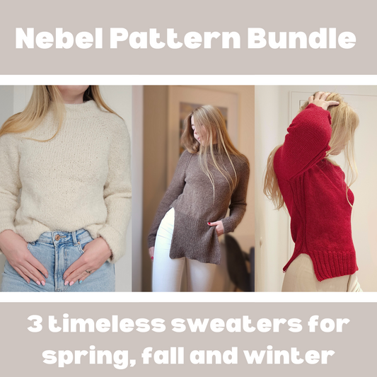 Nebel Pullover Bundle Strickanleitung / Sweater knitting pattern Bundle