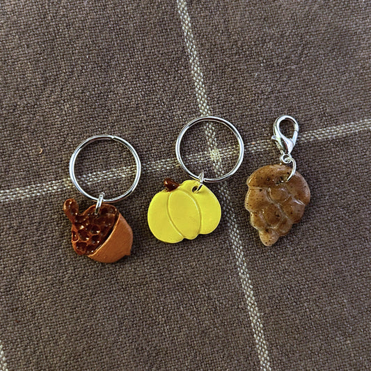 Herbstgefühle Bundle Maschenmarkierer / Bundle handgefertigte Maschenmarkierer